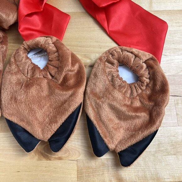 Reindeer Costume Hat Bodysuit Booties Christmas Holiday Toddler Size 3T / 100 - Picture 3 of 7